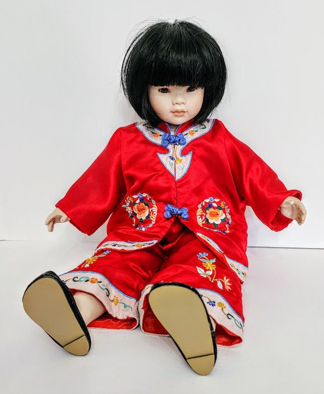 Flying Dunhuang – Doll Chinese Handmade 9-Inch Doll着物    Dayuanbao Apsara Melody” “Harp その他
