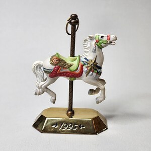 1995 Hallmark Carousel Horse Christmas Ornament