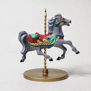 Holly, 1989 Christmas Carousel Horse, by Hallmark Cards, Inc.