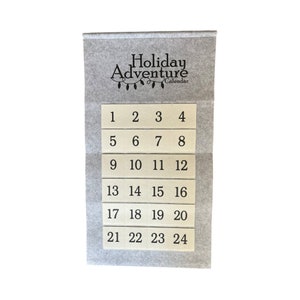 Extra grote vilten HOLIDAY-adventskalender met 144 gezinsactiviteitenkaarten voor de feestdagen - nu met GRATIS VERZENDING!