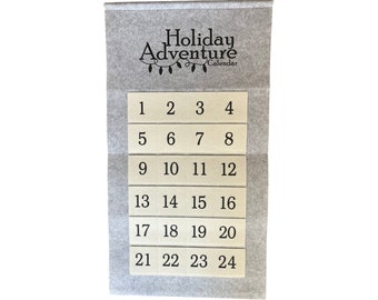 Oversized Felt HOLIDAY Advent Calendar with 144 family activity cards for the Holiday Season - now with FREE SHIPPING!
