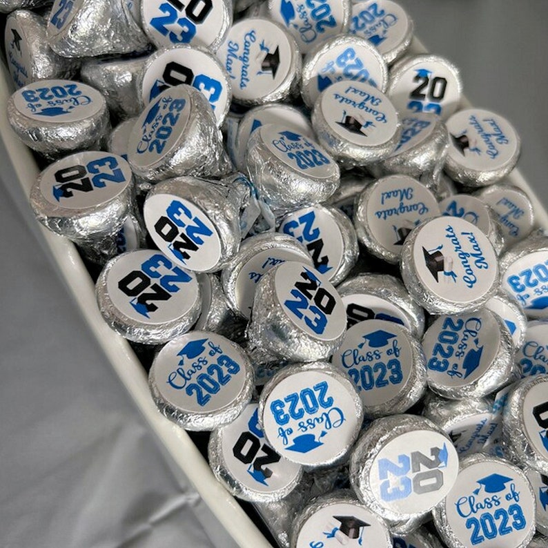 Graduation Chocolate Candy Stickers for Hershey Kisses® | Class of 2026 ...