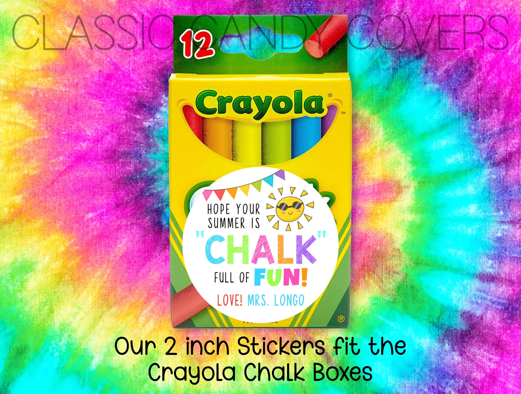 Chalk Full of Fun Stickers – Personalized End of Year Teacher Stickers ...