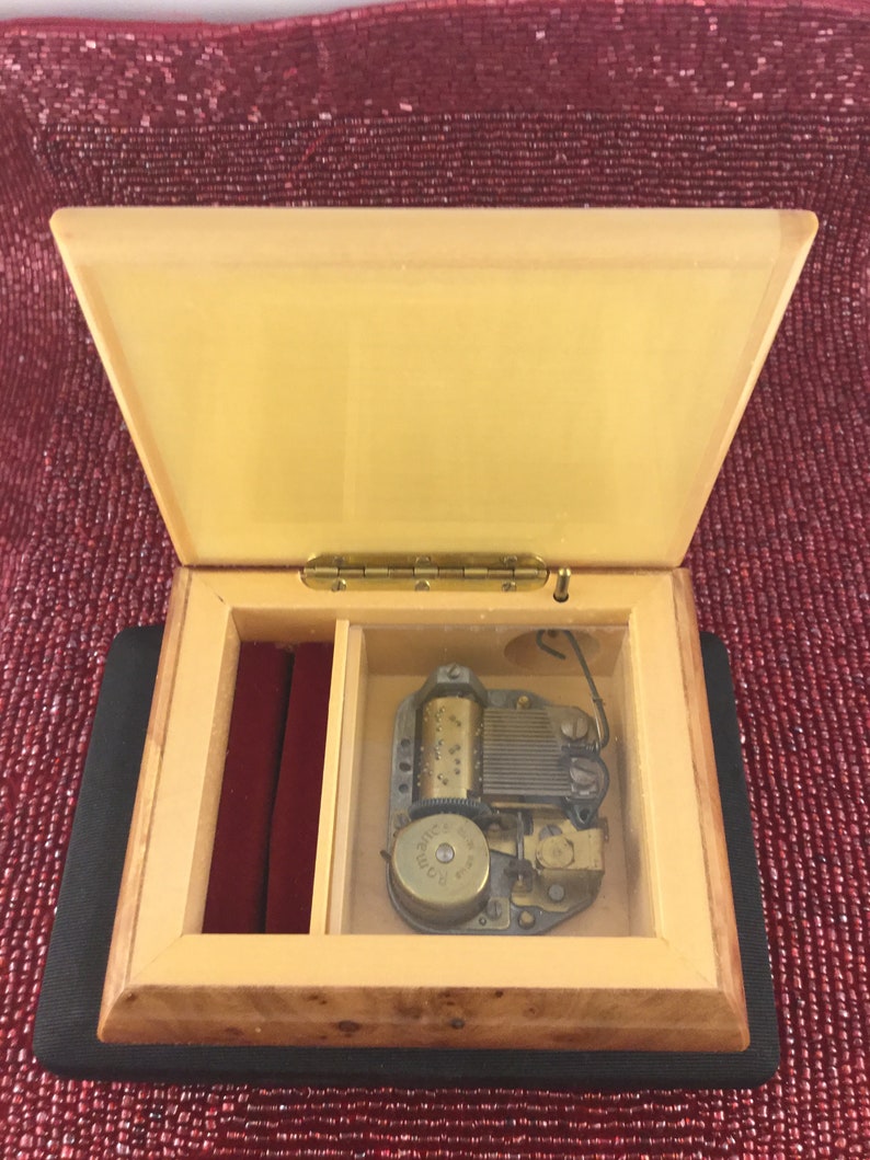 San Francisco Music Box Company Jewelry Box Flowers in Heart Etsy