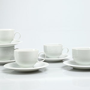 Set, EXPRESSO / coffee set, Fürstenberg &quot;Selecta&quot; platinum line, Wilhelm Wagenfeld.