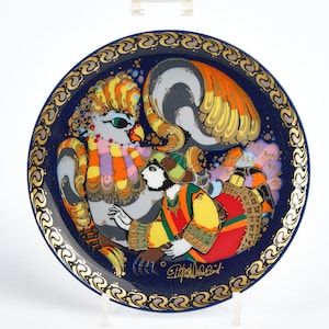 Collector&#39;s plate &quot;Sindbad der Seefahrer&quot; Björn Wiinblad, Rosenthal Studio Linie, Vintage.