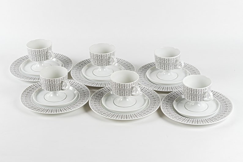 Place setting for 6 persons. Tapio Wirkkala Rosenthal Secunda