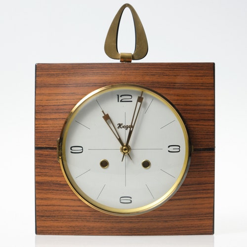 Junghans Exacta Quartz Mid Century 50s Art Deco Wall Clock Etsy Australia