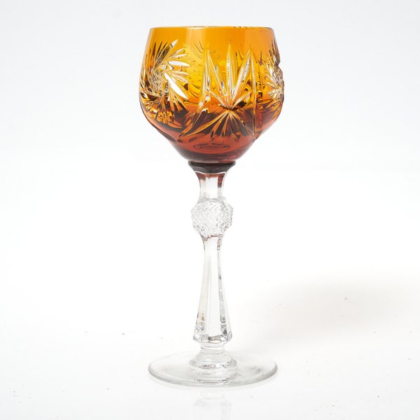 wine glass "Römer", flashed glass,  vintage.
