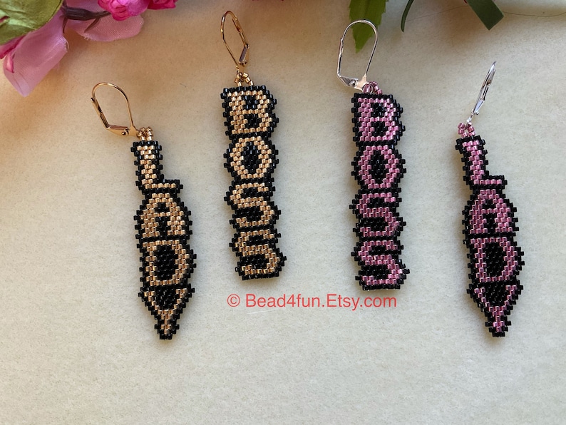Seed Beaded Earrings Statement Earrings American Made High Etsy