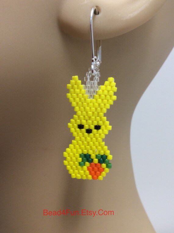 Beaded Bunnies Earring Beaded Bunnies Earring