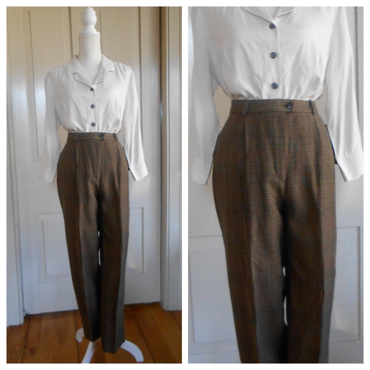 90s Vintage Wool Woman Pants - Etsy 90s Vintage Wool Woman Pants - Etsy