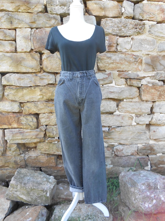 vintage Congo Black Denim Jeans//27 waist