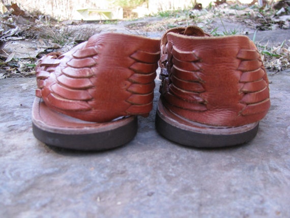 vintage Huarache Woven Leather Sandals - image 3