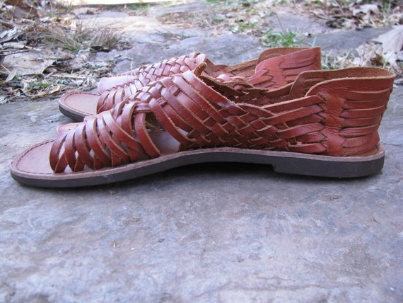 vintage Huarache Woven Leather Sandals - image 5