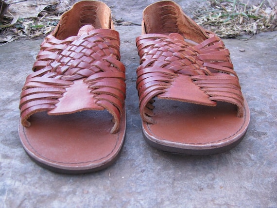 vintage Huarache Woven Leather Sandals - image 1