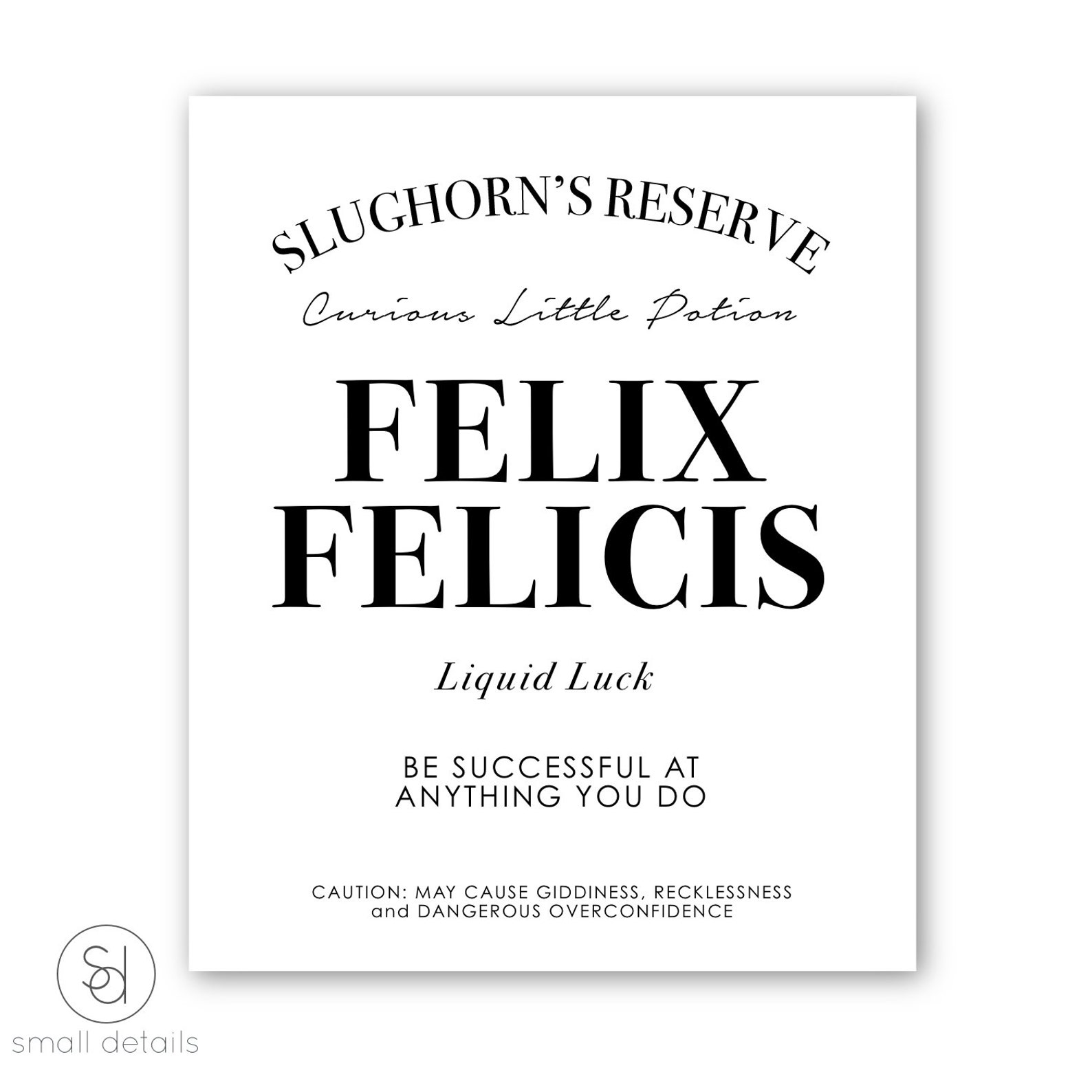FELIX FELICIS Potion Wine Labels - Etsy
