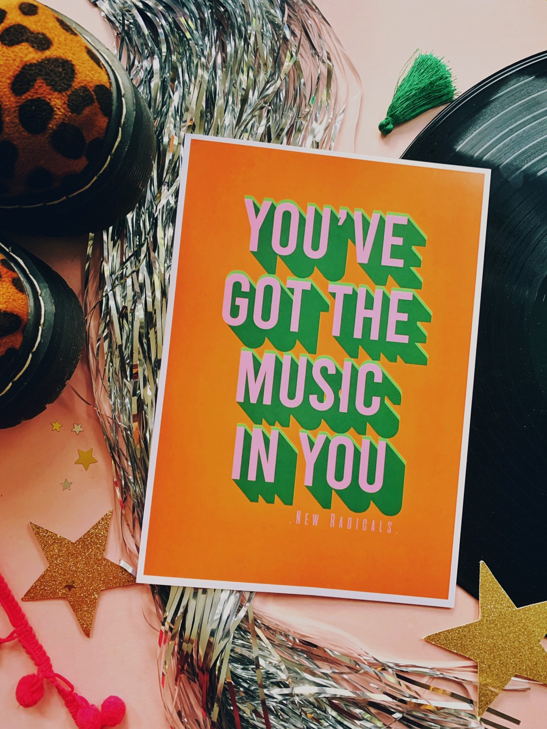 You Got the Music in You Print Lyric A5/ A4/ A3 Print Etsy