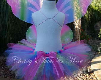 SIZE Infant/Toddler Rainbow Fairy Tutu/Butterfly tutu dress/Butterfly Fairy Dress/Butterfly Fairy costume/Fairy Tutu dress/Pixie tutu/Fairy