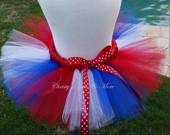 Fourth of July Tutu / 4th of July Tutu/juli 4e Tutu/onafhankelijkheid dag/Patriotic Tutu/rood wit en blauw tutu/Stars and Stripes/vlag