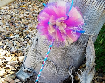 Poof Wand/Fairy Wand/Princess Wand/Dress up Wand/Dandelion Style Wand/Tulle Poof Wand/Poofy Wand/ Poofy princess wand/Abby costume