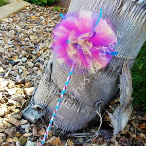 Poof Wand/Fairy Wand/Princess Wand/Dress up Wand/Dandelion Style Wand/Tulle Poof Wand/Poofy Wand/ Poofy princess wand/Abby costume