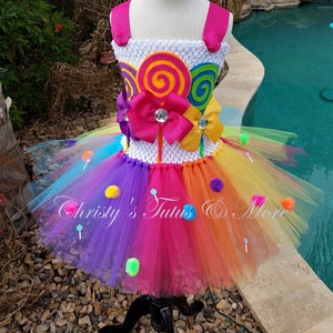 Candy Land tutu jurk / kostuum Tutu jurk / Candy thema Tutu jurk / Candy jurk / Candy tutu / Candyland tutu / candyland kostuum / Candy kostuum /