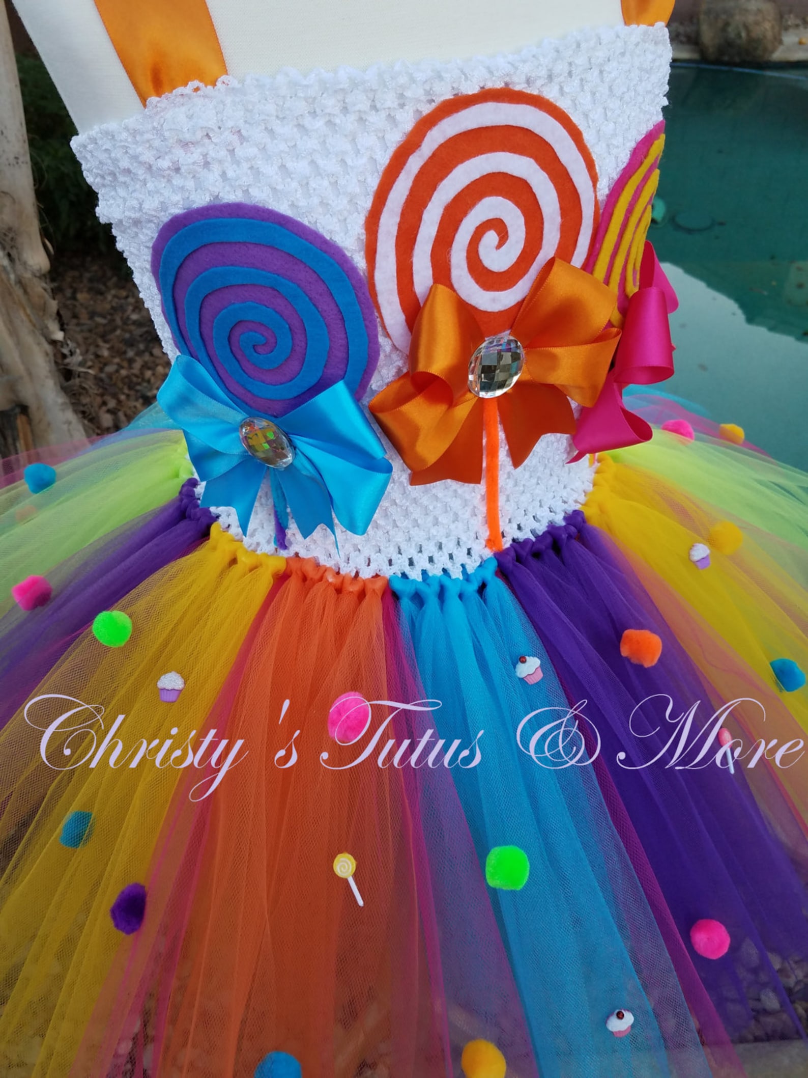 Candy Land Tutu Dress/costume Tutu Dress/candy Themed Tutu Etsy