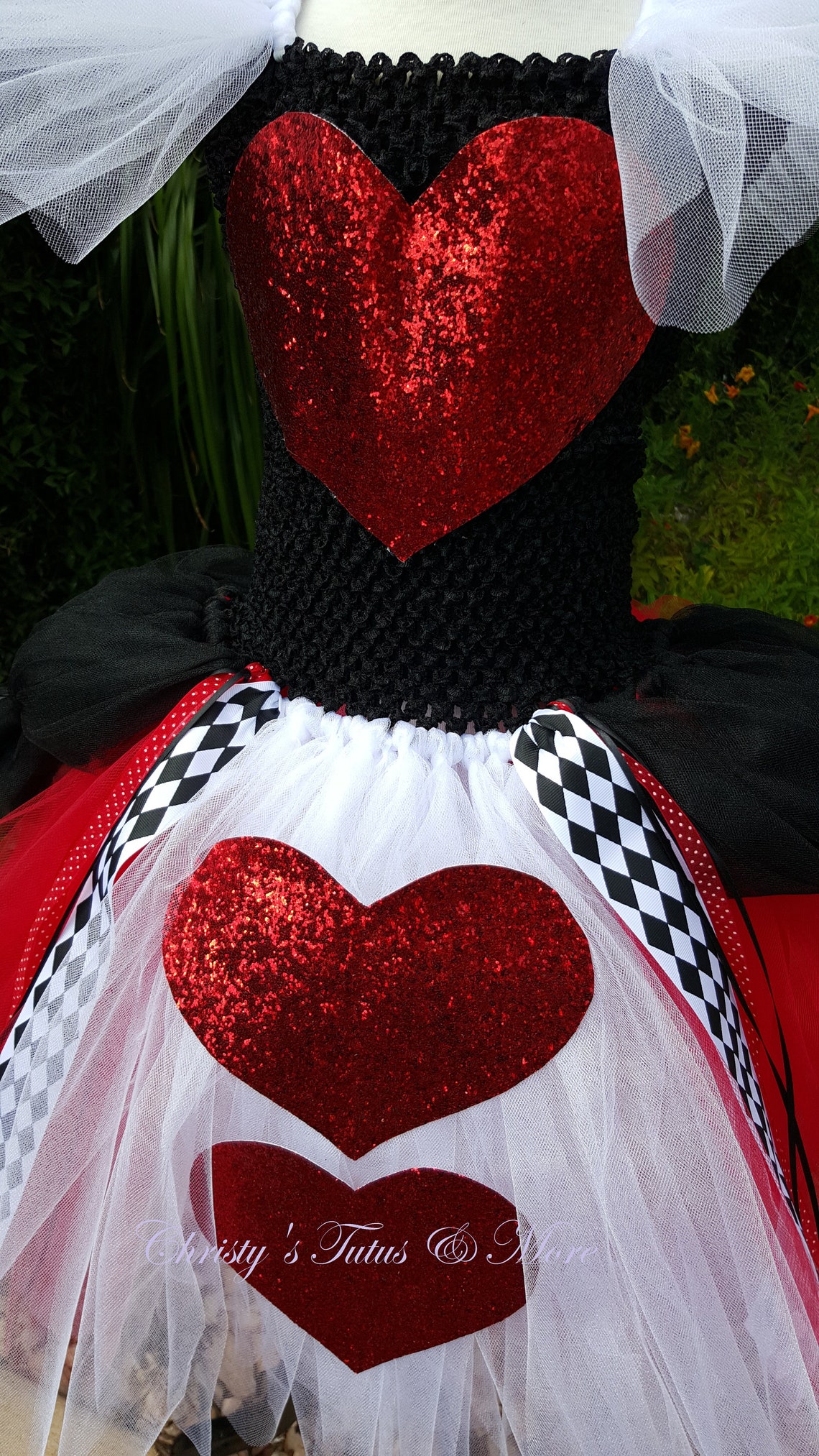 Deluxe Queen Of Hearts Tutu Dress Queen Of Hearts Etsy
