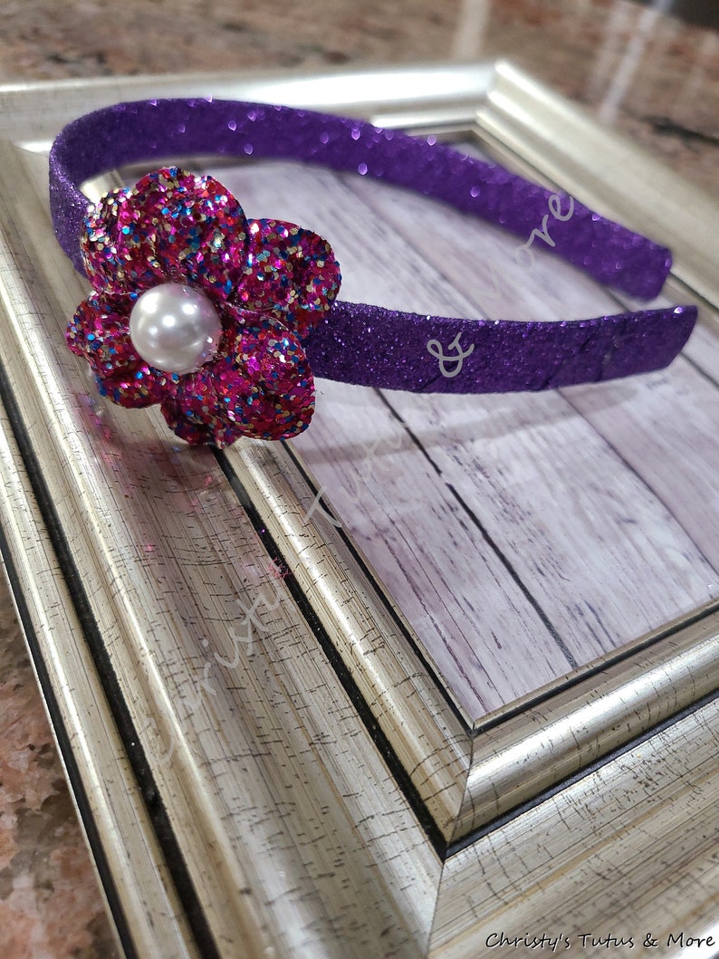 Doc Mcstuffins Headband/Doc McStuffins glitter hairband/Doc McStuffins hairband/Doc McStuffins Costume Accessory/Doc McStuffins Costume image 6