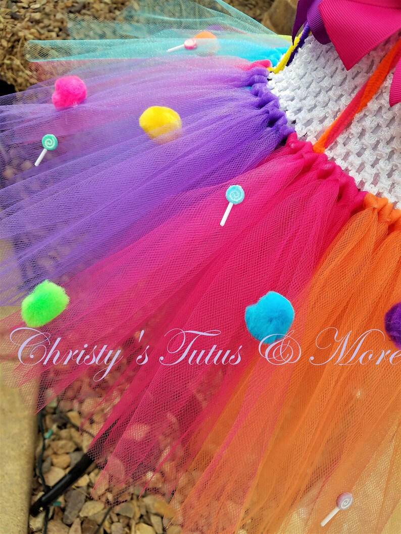 Candy Land Tutu Dress/costume Tutu Dress/candy Themed Tutu Etsy