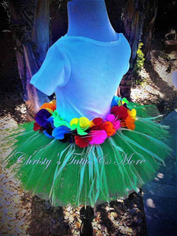 Set de tutu hawaiano set de cumpleanos hawaiano luau tutu set Luau Tutu luau cumpleanos traje de Luau traje hawaiano arco de pelo hawaiano Floral Etsy Mexico