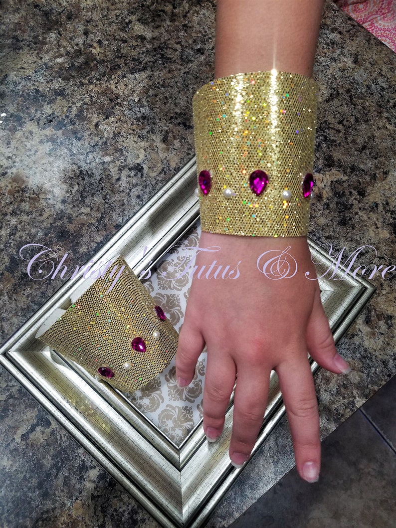 Shine Wrist Cuffs/Shine Wrist Cuffs/Shine Bracelets/Shimmer and Shine Accessory/Shimmer and Shine costume/Costume Accessory/Shine Accessory image 5