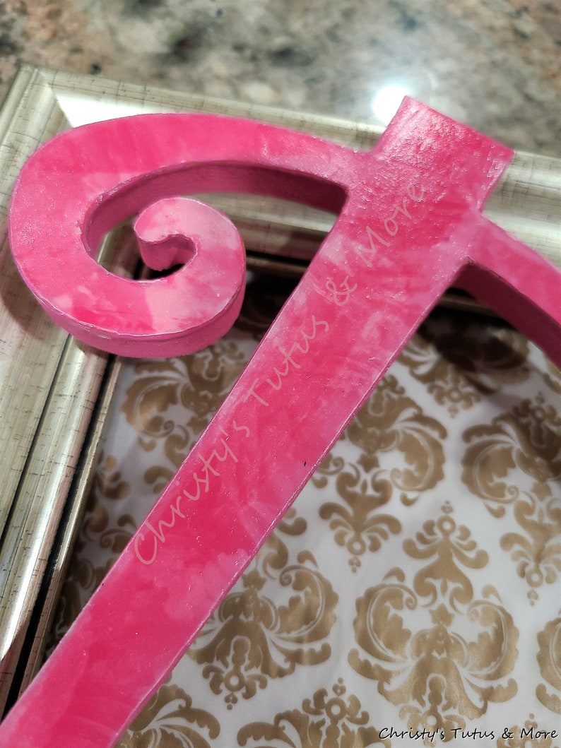 Custom Wooden Letters/decoupaged Letters/rose Themed Etsy