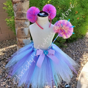 Fairy Costume/fairy tutu dress/fairy outfit/fairy character tutu set/Fairy character/fairy Wand/poofy headband/poofy pigtails