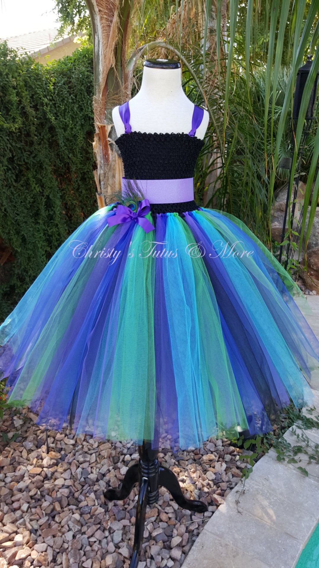 Peacock Dress Blue And Purple Flower Girl Dresses Peacock Inspired
