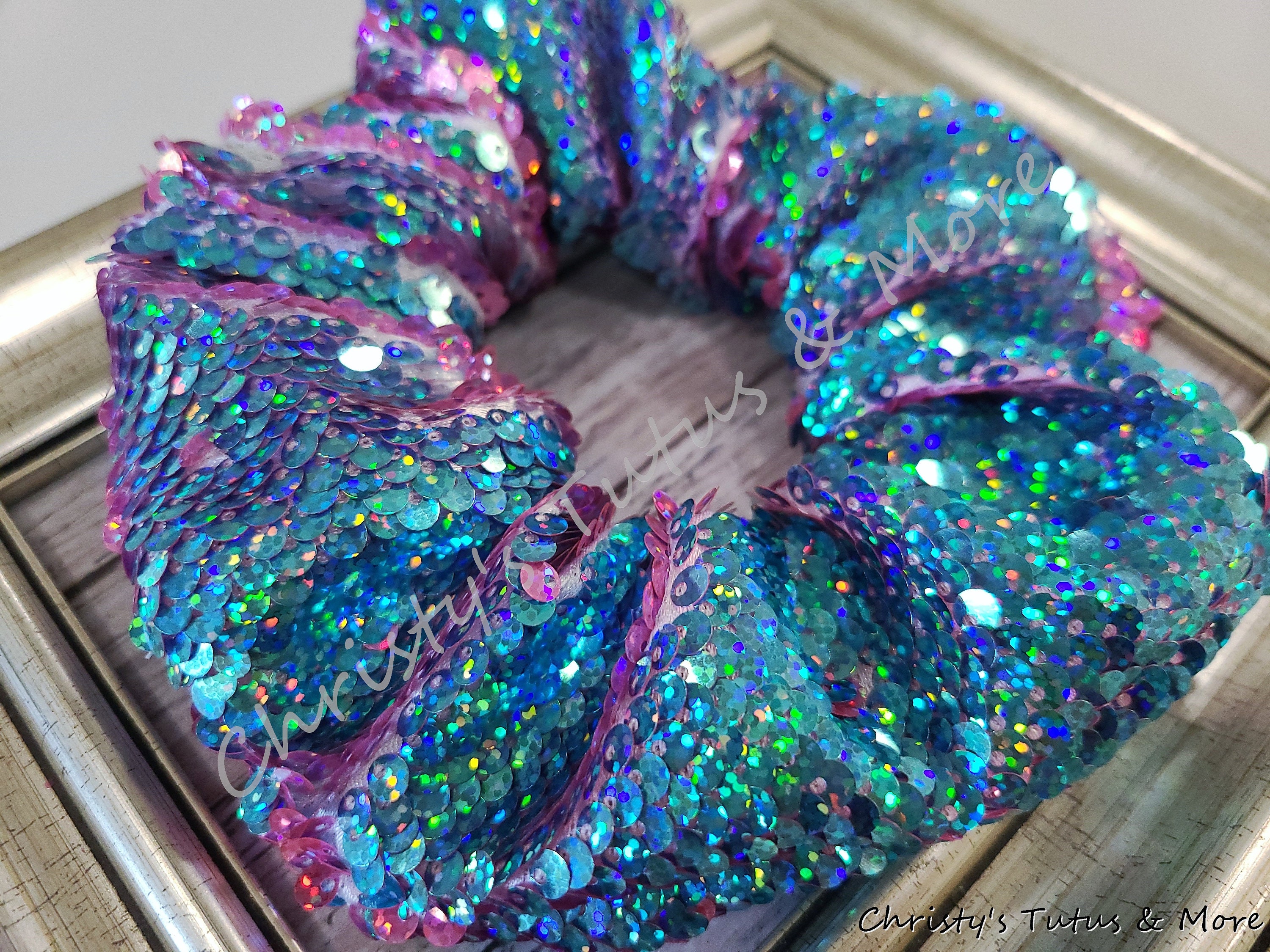 Scrunchy, Sequin Scrunchie, Sequin Hair Tie, Sequin Hair  display picture 2