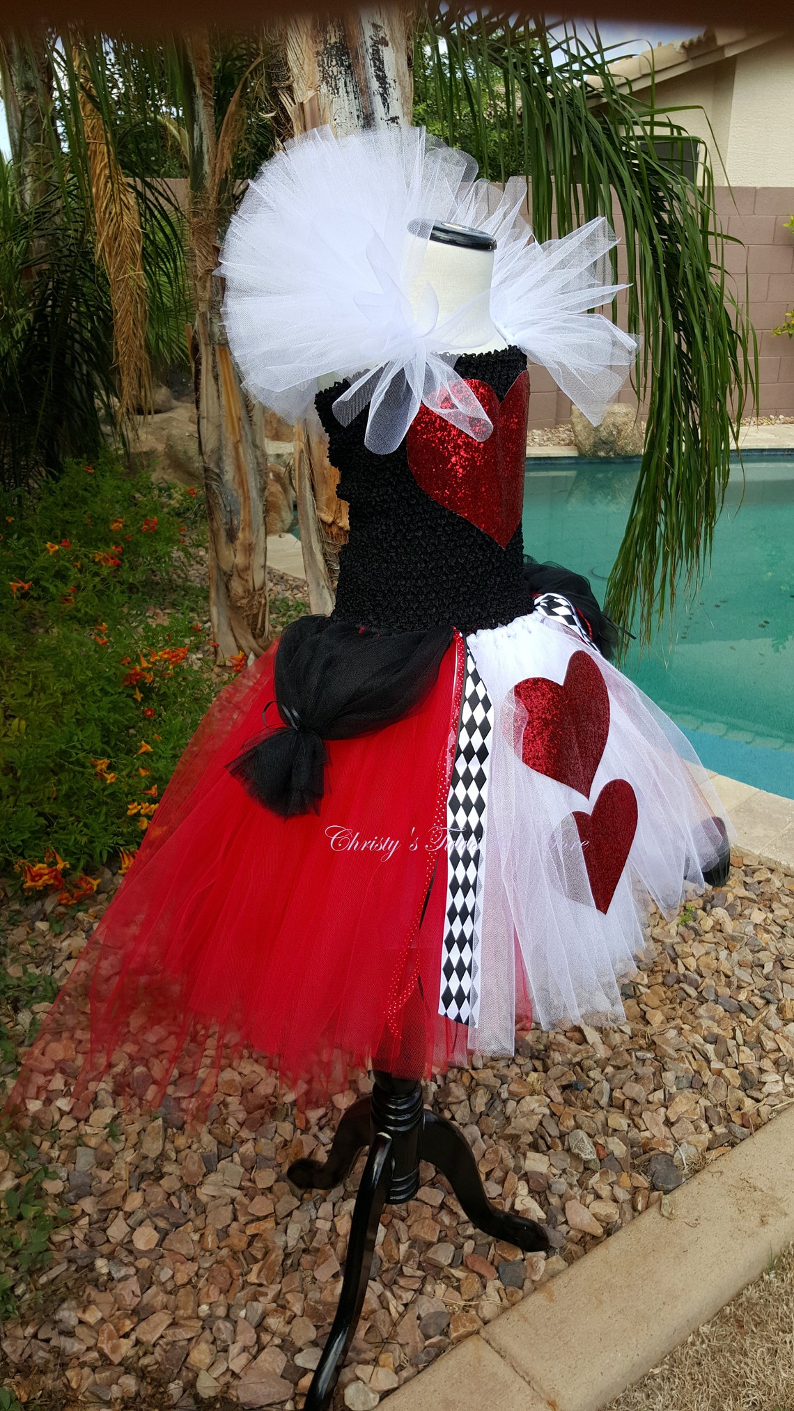Deluxe Queen Of Hearts Tutu Dress Queen Of Hearts Etsy