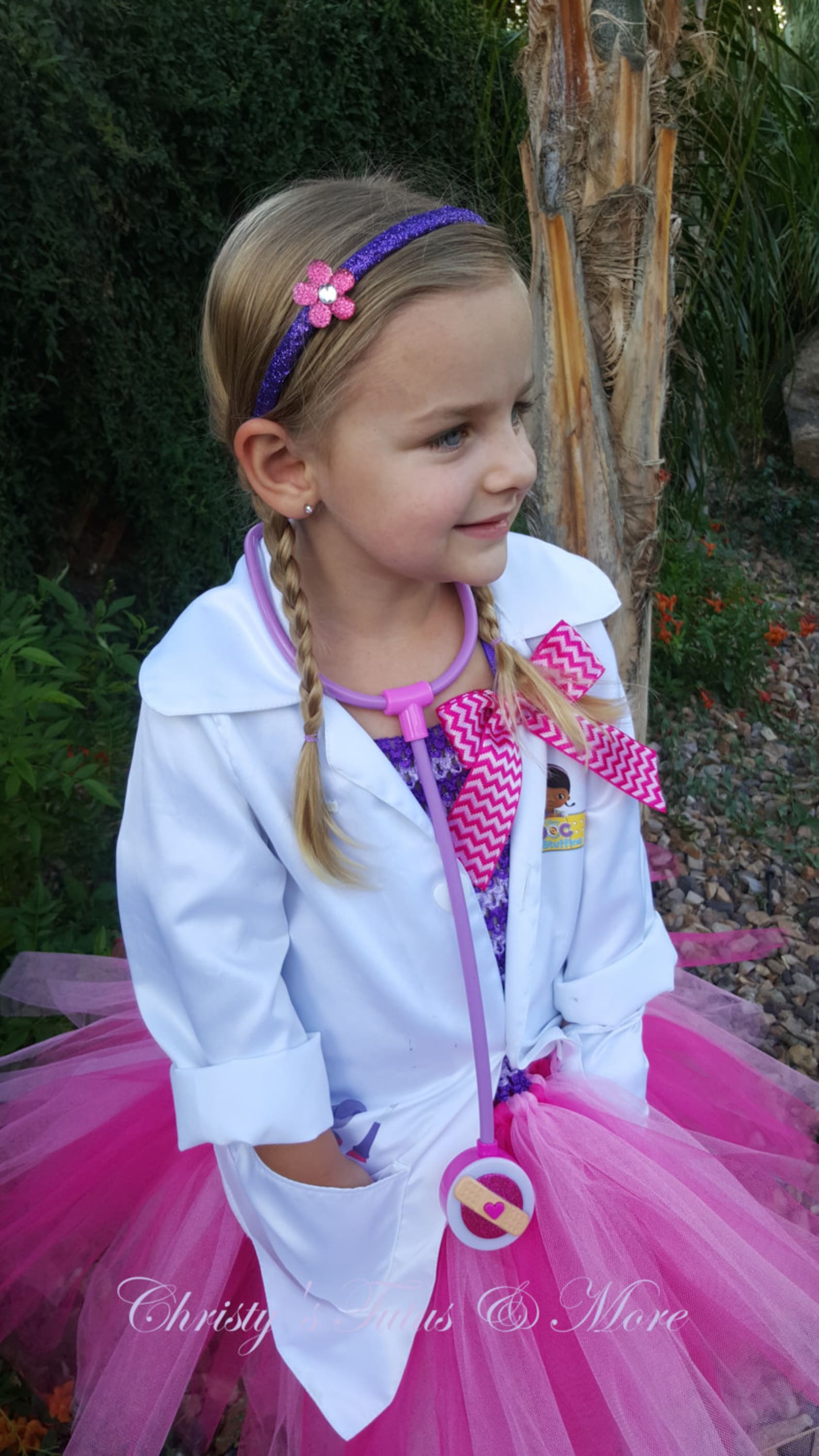 Doc Mcstuffins Headband/doc Mcstuffins Glitter Hairband/doc Etsy