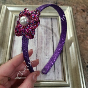 Doc Mcstuffins Headband/Doc McStuffins glitter hairband/Doc McStuffins hairband/Doc McStuffins Costume Accessory/Doc McStuffins Costume image 8