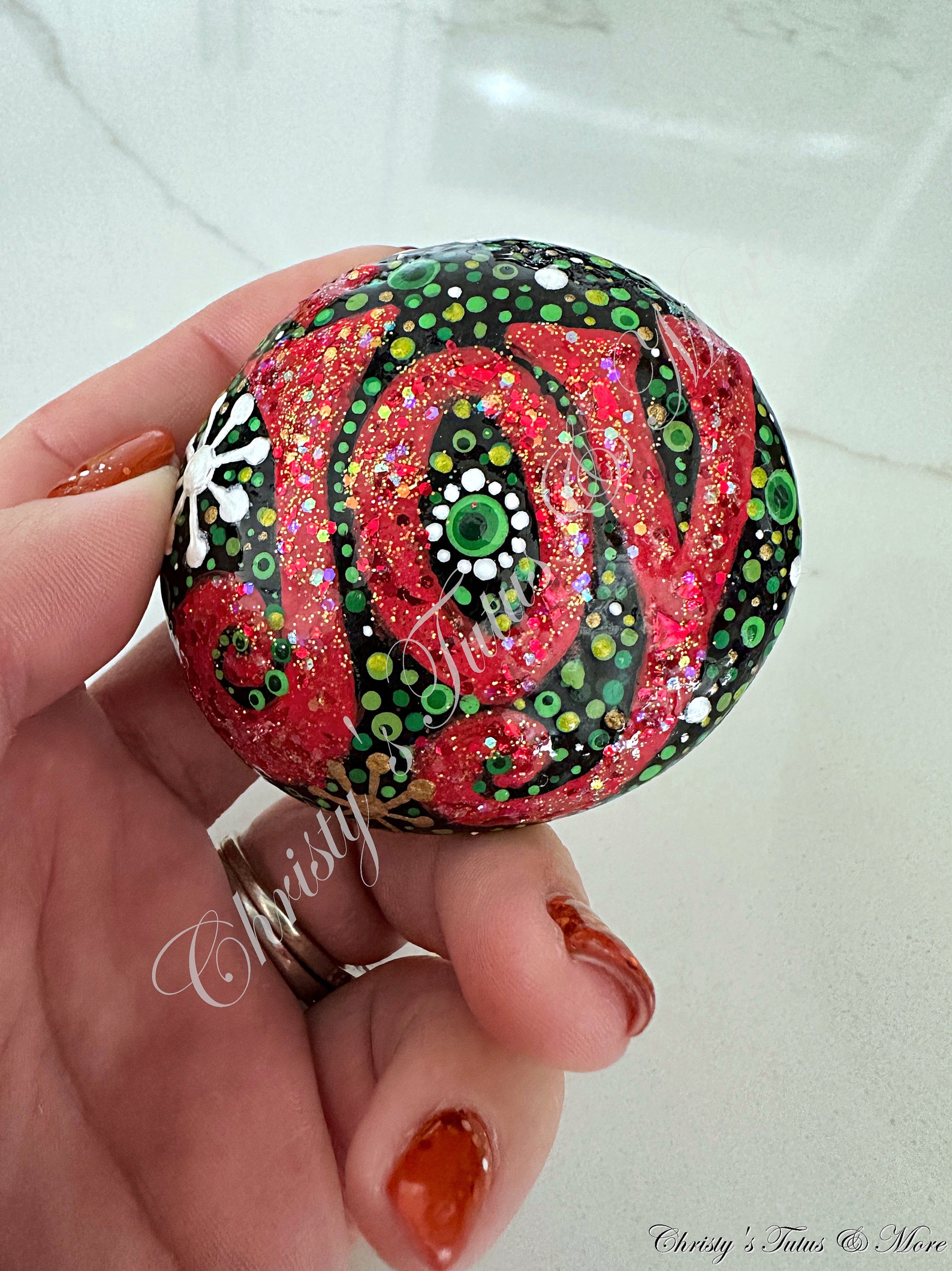 Painted Christmas Rocks, Christmas Rocks, Christmas Painting, Christmas ...