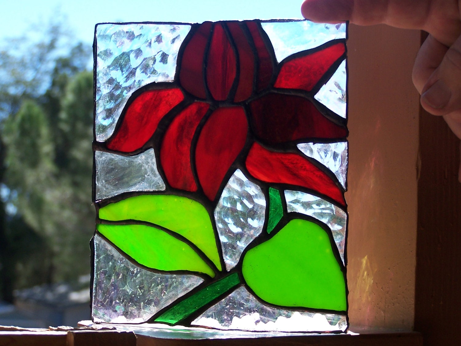 Dahlia Delight stained Glass Flower Window Boxes Etsy