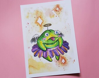 A4 Ballerina Frog Digital Print
