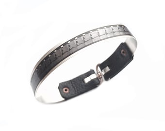 The Lux 16mm - Exposed Film Strip over Fine Silver 999 - Mens & Womens  Bracelet Cuff  Bangle - Custom Length