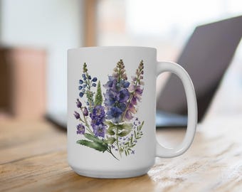 Lily of the Valley July Birth Month Mug | Ceramic Coffee Tea Mug