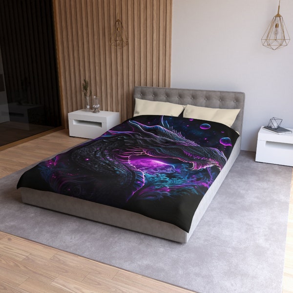 Beautiful and super soft Dragon profile Microfiber Duvet Cover