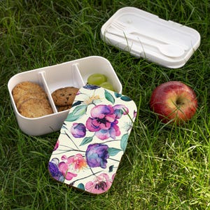 Elegante lonchera Bento: contenedor de comida portátil para la escuela, el trabajo y los viajes; compartimentos a prueba de fugas