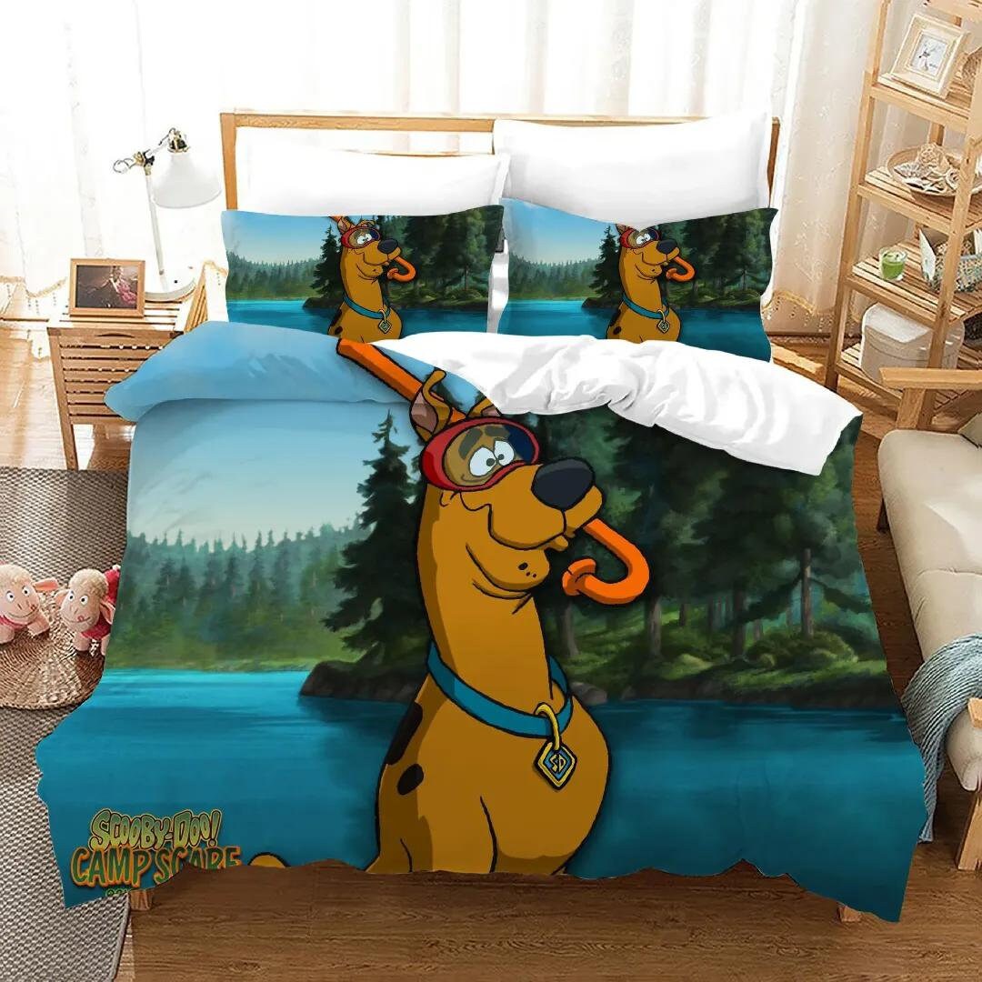 Scooby Doo 21 Duvet Cover Pillowcase Bedding Set Home Bedroom Etsy