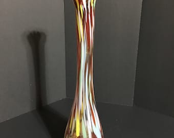 Vintage End Of Day Murano Glass Vase