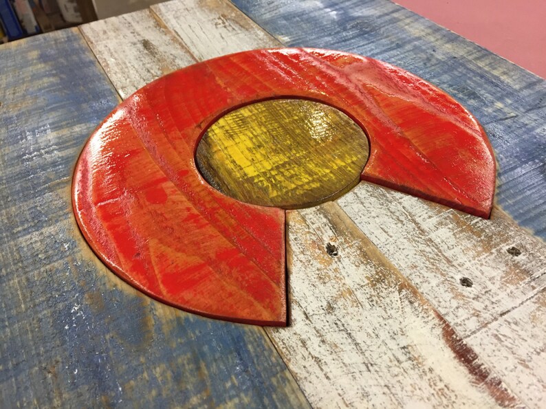 Reclaimed Wood Colorado Flag